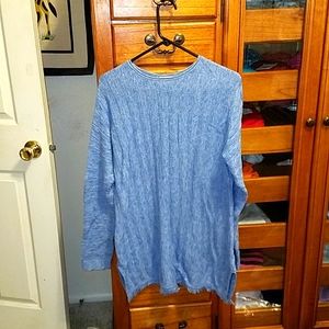 J. Jill cotton oversized fringe sweater